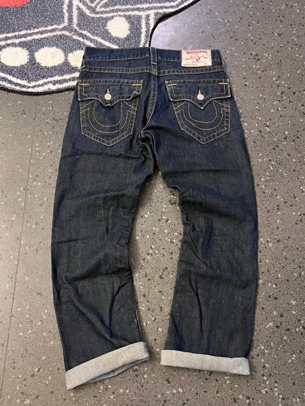 True Religion Dark Denim Jeansraw denim